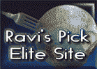 Ravi's Pick Elite Site Award